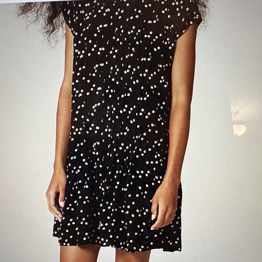 J. Crew Pintuck shift dress in midnight floral print